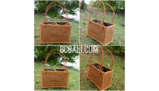 women handbag shopping beach natural handmade rattan grass